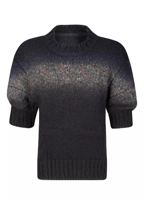 sacai balloon-sleeve sweater - Black