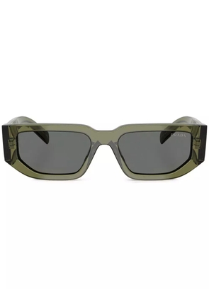 Prada Eyewear triangle-logo sunglasses - Green