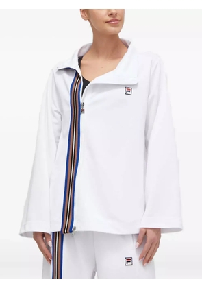 Fila striped zip top - White