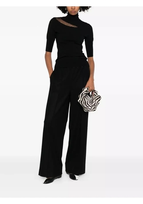 Genny high-neck top - Black