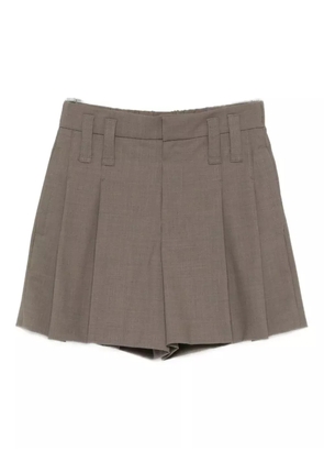 Brunello Cucinelli pleated shorts - Grey