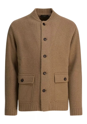 Zanone button-up cardigan - Brown