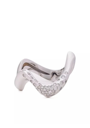 Mimia Leblanc 18K white gold Swoon diamond ring - Silver