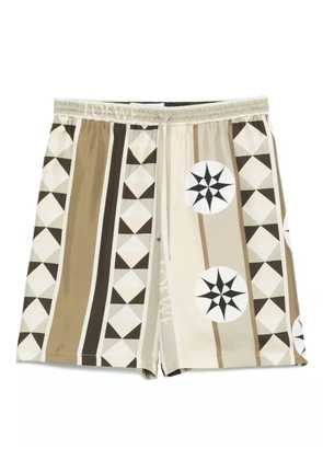 LOEWE graphic-print shorts - Neutrals