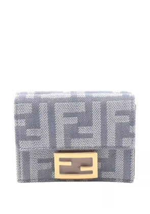 Fendi Pre-Owned 2010-2025 Zucca Canvas Tri-fold Wallet small wallets - Grey