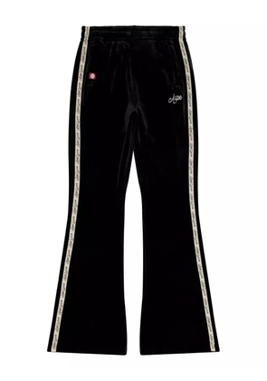 AAPE BY *A BATHING APE® logo-embroidery tape-detail trousers - Black