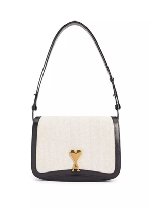 AMI Paris two-tone shoulder bag - Black