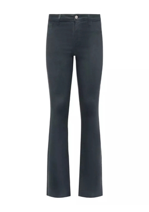 L'Agence Ruth coated straight-leg jeans - Grey