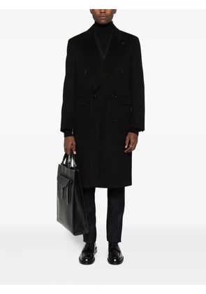 Lardini double-breasted coat - Black