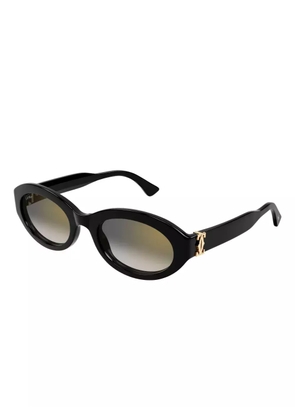 Cartier Eyewear oval-frame sunglasses - Black