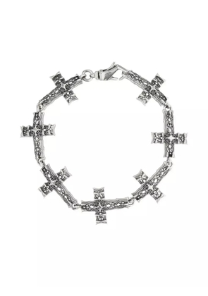 Emanuele Bicocchi Notre-Dame cross bracelet - Silver