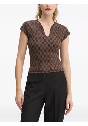 By Malene Birger Venazia patterned top - Brown