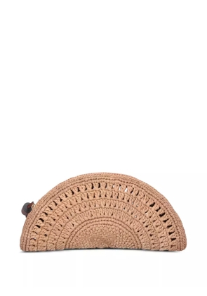 Anya Hindmarch medium tassel-charm clutch - Neutrals