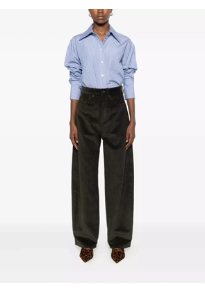 Soeur corduroy straight-leg trousers - Brown