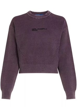 Karl Lagerfeld Jeans acid-wash sweater - Purple