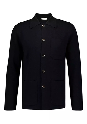 Piacenza Cashmere button-up pocket jacket - Black
