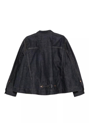 sacai pocketed cotton jacket - Blue