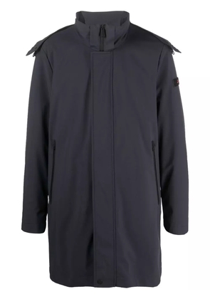 Peuterey logo-patch hooded parka - Blue