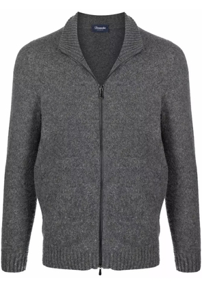 Drumohr zipped-up knit cardigan - Grey