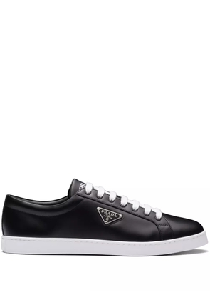 Prada Brushed leather low-top sneakers - Black