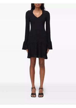 LIU JO V-neck flared mini dress - Black