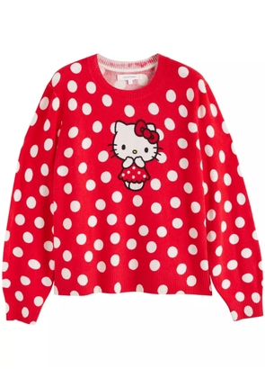 Chinti & Parker Hello Kitty Polka-Dot sweater - Red