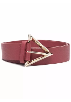Merci triangle buckle belt - Red