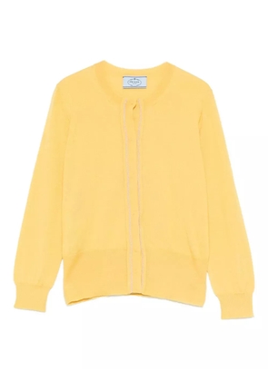 Prada long-sleeved cardigan - Yellow