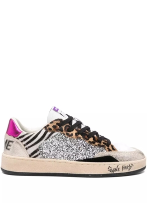 Crime London animal-print leather sneakers - Neutrals