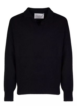 AMARÁNTO polo-collar sweater - Black