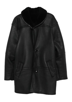 A.N.G.E.L.O. Vintage Cult 1980s shearling-collar coat - Black
