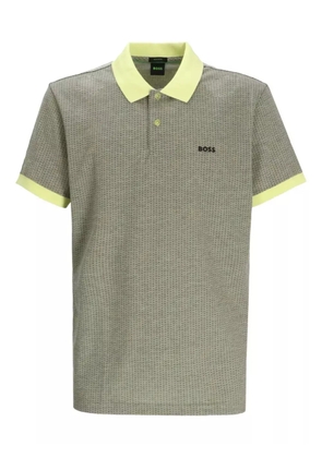 BOSS logo-embroidered polo shirt - Green