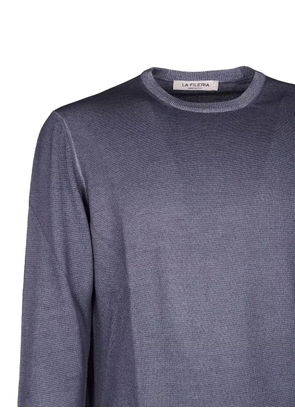 Fileria crew-neck ribbed sweater - Grey