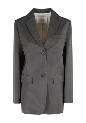 Tela pinstriped button blazer - Grey