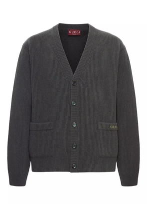 Gucci buttoned patch-pocket cardigan - Green