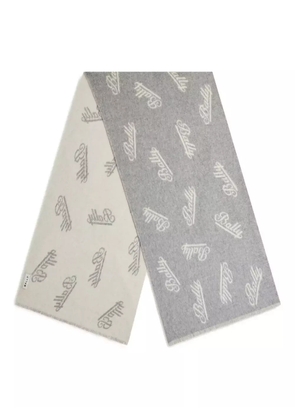 Bally logo-motif scarf - Grey