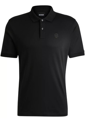 BOSS logo polo shirt - Black