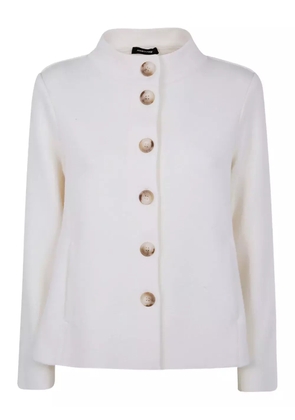anne claire button-up jacket - White