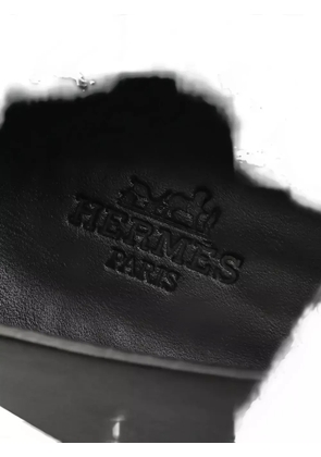 Hermès Pre-Owned leather loafers - Black