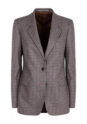 Tagliatore check single-breasted blazer - Neutrals