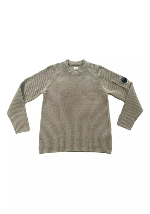 C.P. Company Lens-detail waffle-knit sweater - Green