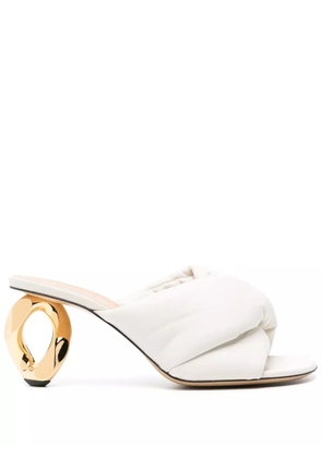 JW Anderson 95mm Chain Heel sandals - Neutrals