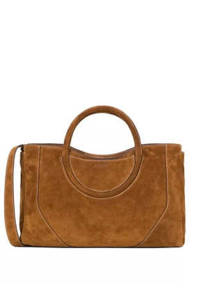 STAUD Maude suede tote bag - Brown