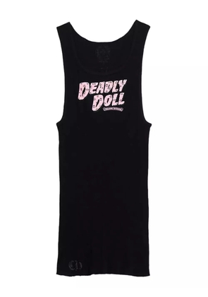 Chrome Hearts deadly doll graphic tank top - Black