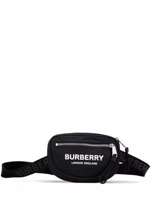Burberry Pre-Owned 2018-2025 Nylon Logo Cannon belt bag - Black