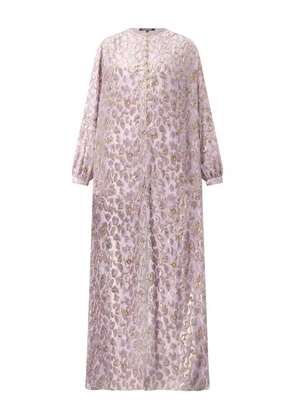 Roberto Cavalli jaguar skin-print maxi dress - Pink