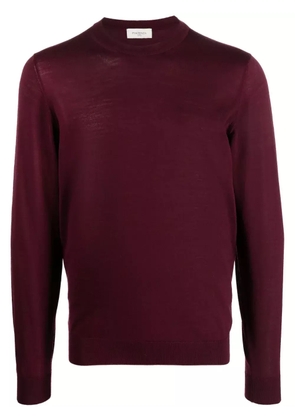Piacenza Cashmere crew-neck wool jumper - Red