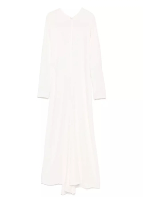 Victoria Beckham fine-ribbed crepe dress - Neutrals