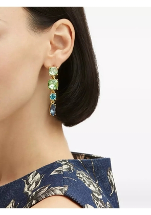 Oscar de la Renta four-tier drop earrings - Gold