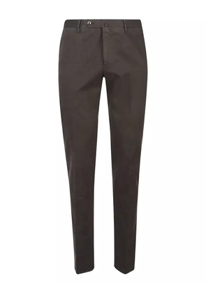 PT Torino cotton straight-leg trousers - Brown